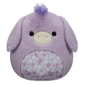Squishmallows FuzzAMallow 12” Delzi the Purple Donkey - Ultra Soft Easter NEW